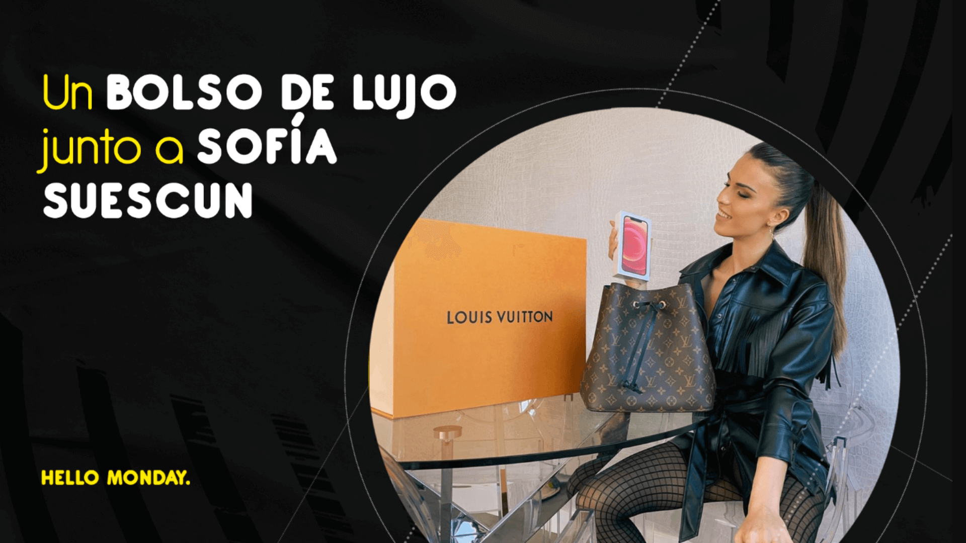 BOLSO DE LUJO JUNTO A SOFÍA SUESCUN