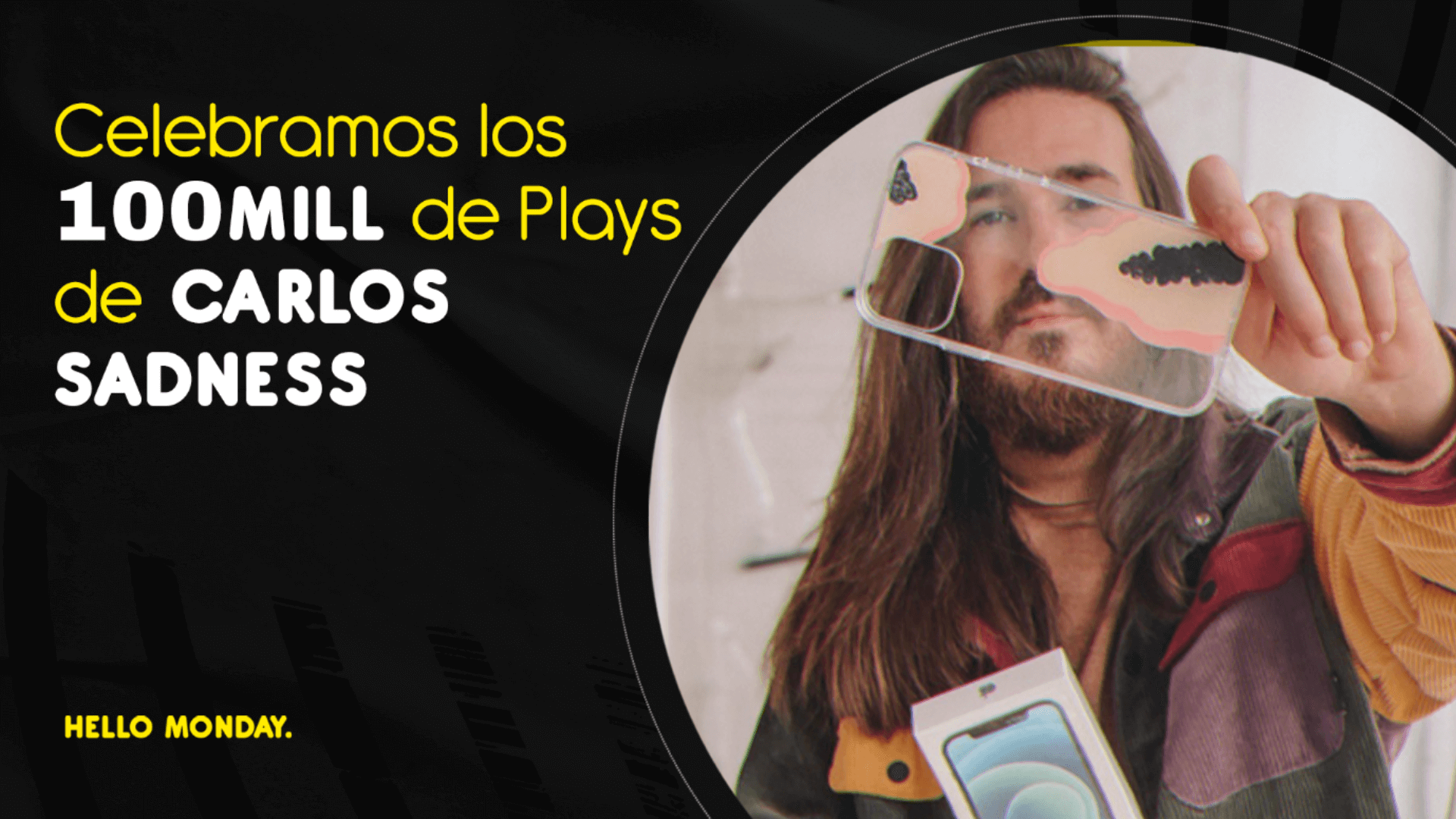 CELEBRAMOS LOS 100 MILLONES DE PLAYS DEL NUEVO DISCO DE CARLOS SADNESS