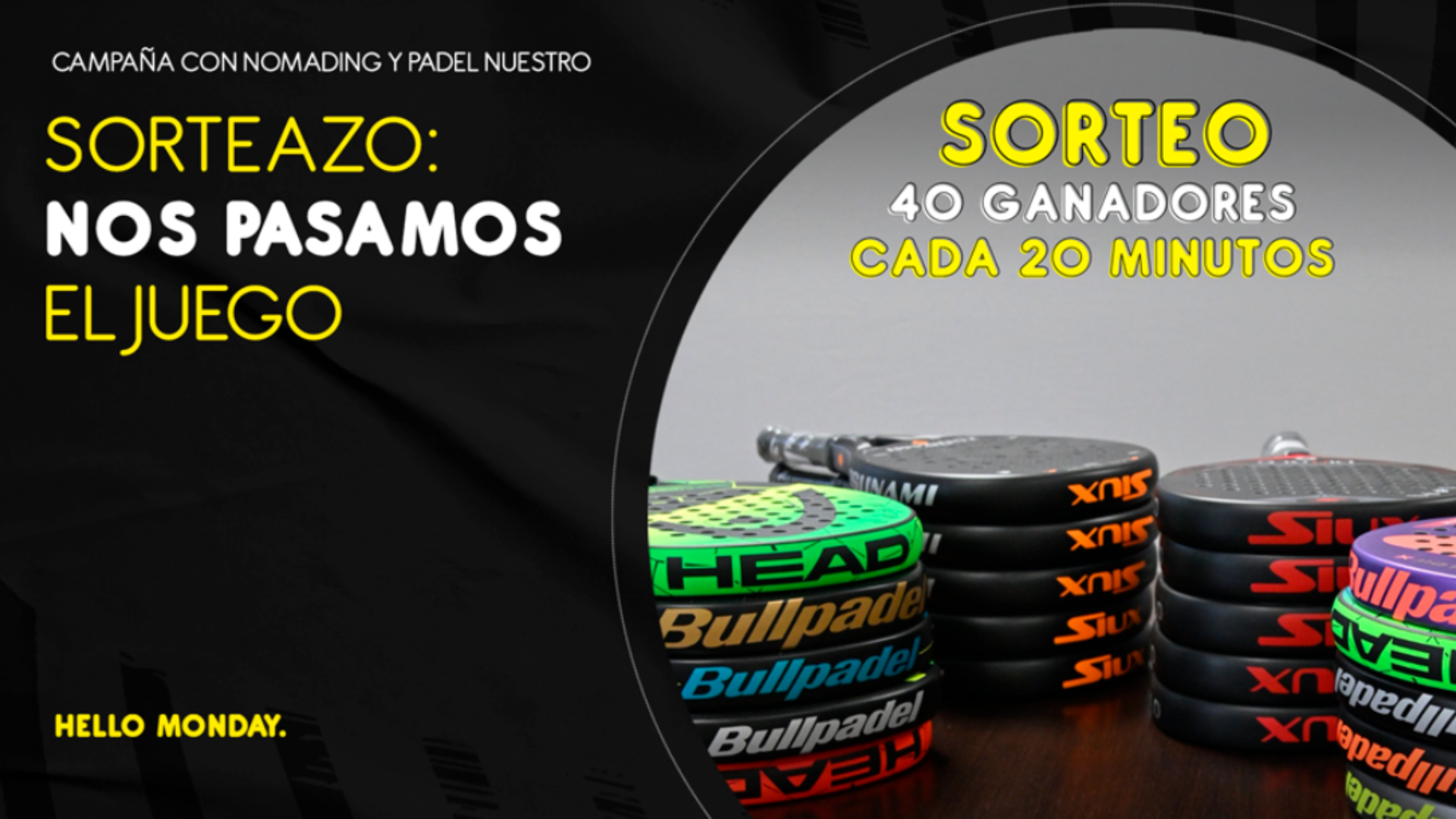 Sorteazo junto a Nomading y Padel nuestro